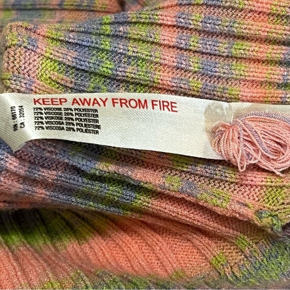 Anthropologie Daily Practice Striped Sweater Dress Maxi Colorful Boat Neck L - Picture 16 of 16